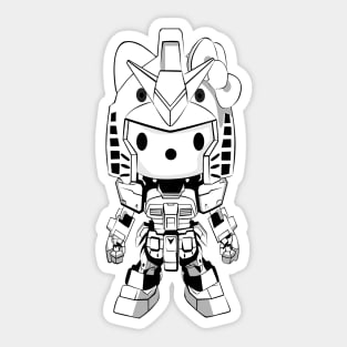 kitty Gundam Sticker